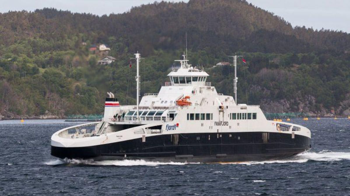 Noch immer ist sie in Norwegen: Die MF Fanafjord, die künftig die Fährstrecke zwischen Cuxhaven und Brunsbüttel bedienen soll. Foto: F. Vornholt