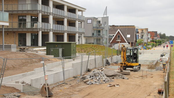 Promenadenbau an Duhner Spitze in Cuxhaven in vollem Gange: Der Stand der Arbeiten