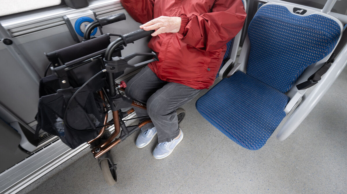 Während die Fahrt noch andauert, legt sich die Altenwalderin in aller Regel einen Plan fürs Aussteigen fest. Aber einige Male setzte der Bus bereits zum Abfahren an, während sie sich noch auf den Stufen befand und eingeklemmt war. Foto: dpa/Marijan Murat