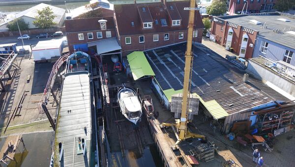 Die kleine Werft im Landwehrkanal in Cuxhaven hat schon viele Krisen überstanden