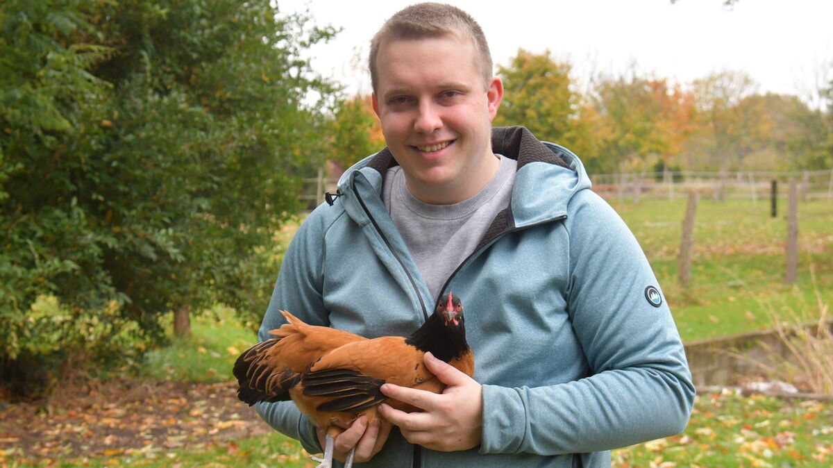 Der Lamstedter Michael Bornemann züchtet seltene Hühnerrassen. Er bedauert, dass er seine Tiere jetzt im Stall halten muss. Für ihn ist dies jedoch angesichts der grassierenden Geflügelpest eine notwendige Vorsichtsmaßnahme. Fotos: Schröder