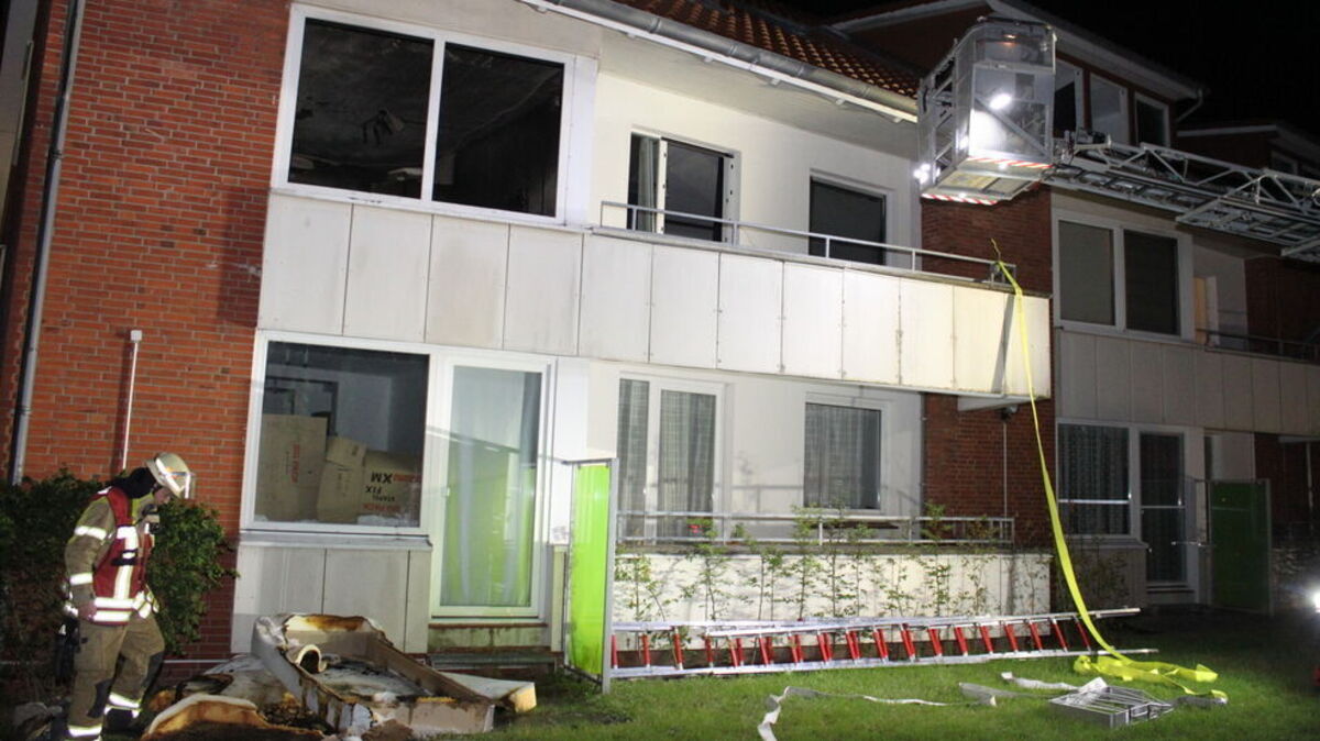 Die brandbetroffene Wohnung ist nicht bewohnbar. Foto: Feuerwehr Stade