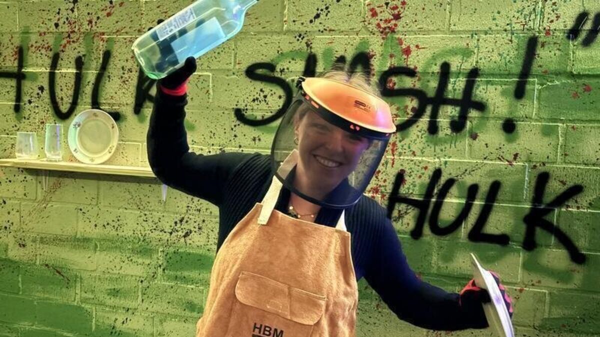 Anika Gerdau lässt Dampf ab und ist glücklich dabei. Foto: Stehr