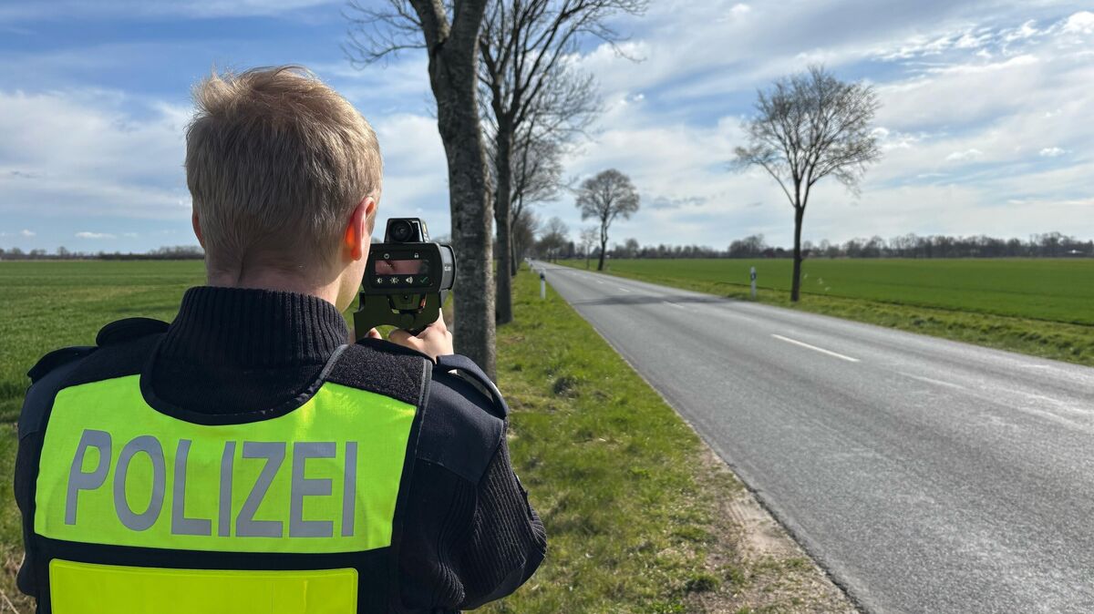 Die Polizei Hemmoor führte in Lamstedt Geschwindigkeitskontrollen durch. Foto: Polizei Cuxhaven