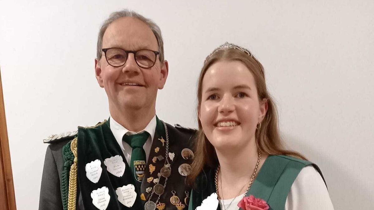 Das neue Herbst-Königspaar Katrin Fenner und Günter Fenner. Foto: Morjan
