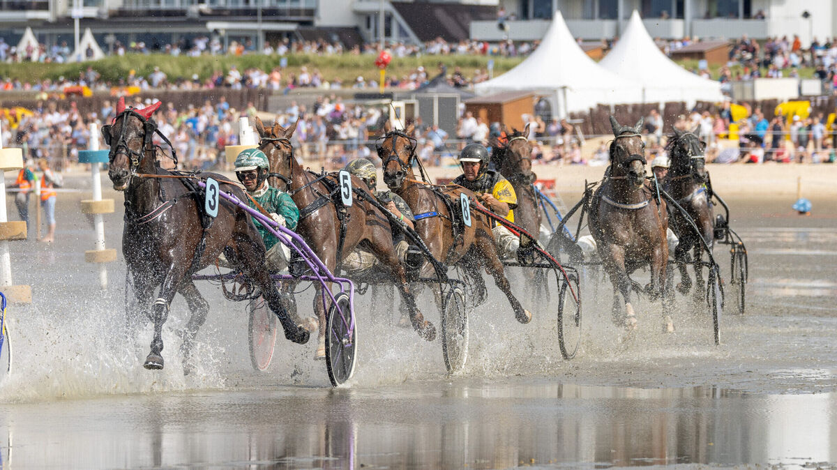 Am kommenden Sonntag, 14. Juli, können sich die Besucher des Duhner Wattrennens wieder auf ein spannendes und kurzweiliges Turf-Spektakel am Strand von Duhnen freuen. Foto: Adelmann