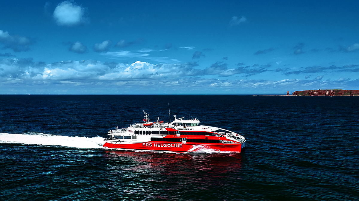 Der "Halunder Jet" verkehrt bald auch ab Bunsbüttel und dient als Passagierfähre nach Cuxhaven und Helgoland. Foto: FRS