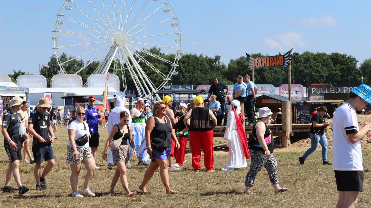 Sommer, Sonne, Deichbrand. So ausgelassen war der dritte Festivaltag am Sonnabend. Foto: Willing