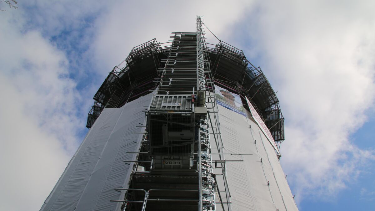 Mehrere teure Gerätschaften wurden aus dem Wasserturm in Cuxhaven entwendet. Bereits zum zweiten Mal wurde hier eingebrochen. Foto: Potschka