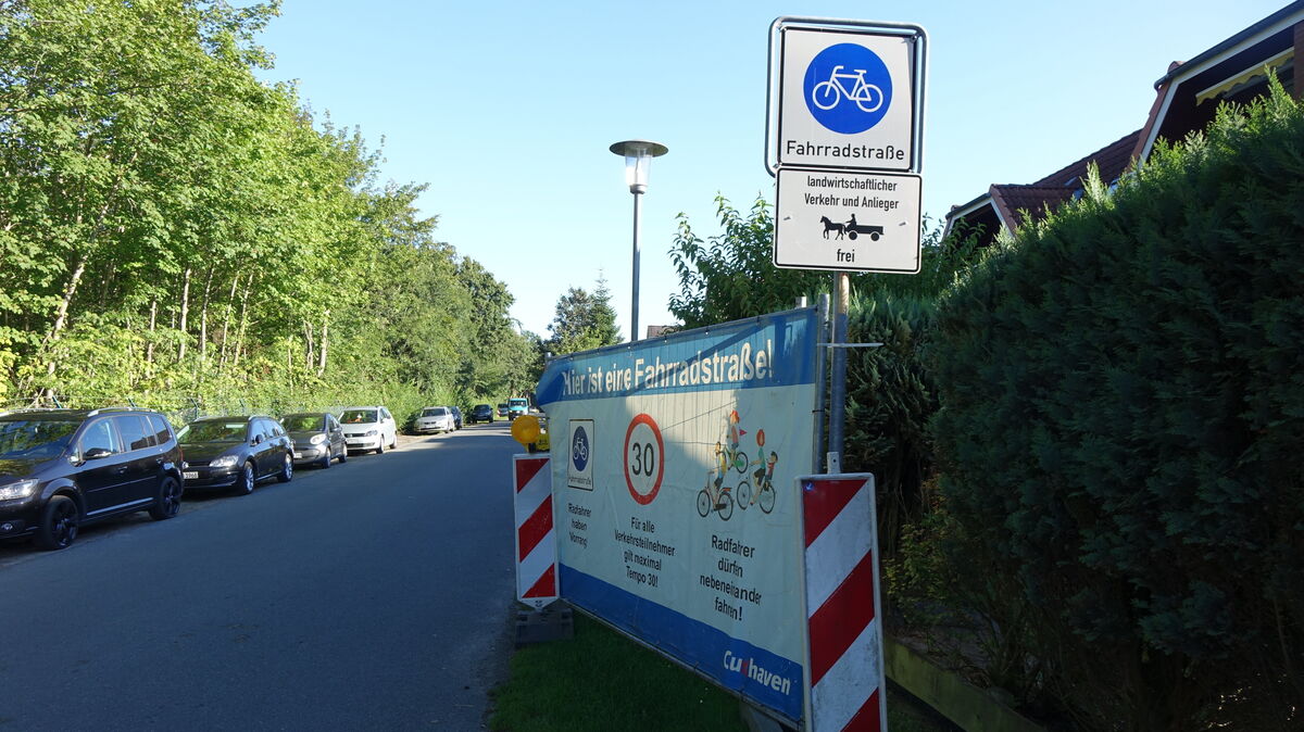 In einer Fahrradstraße gelten bestimmte Regeln und Vorschriften. Foto: Grell