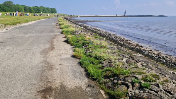 Cuxhavens Deich von Groden bis Duhnen untersucht: Sicherheitsmaßnahme zeigt Wirkung