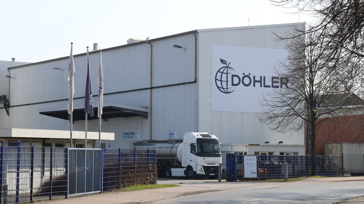 Das Unternehmen Döhler – hier der Standort Neuenkirchen – gerät durch Vorwürfe über mögliche Hygienemängel bei Tanktransporten unter Druck. Foto: Mangels