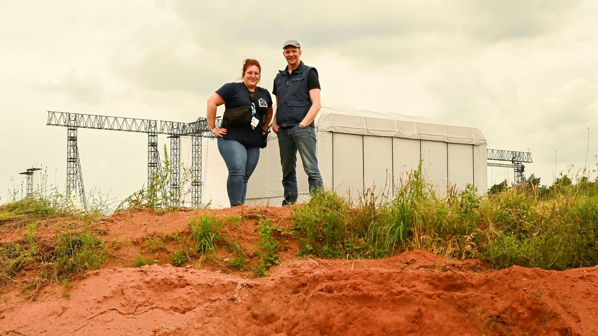 Festivalleiterin Inga Rossbach und ihr Vorgänger Jasper Barendregt: Um ein Festival dieser Größe im Landkreis Rotenburg zu leiten, muss man sehr viel im Blick haben. Foto: Heyne