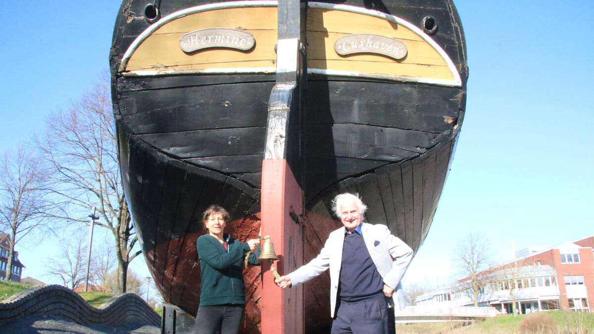 Der ehemalige Professor Jörg Ziegenspeck und Vera Hempel wollen die "Hermine" retten. Foto: Potschka