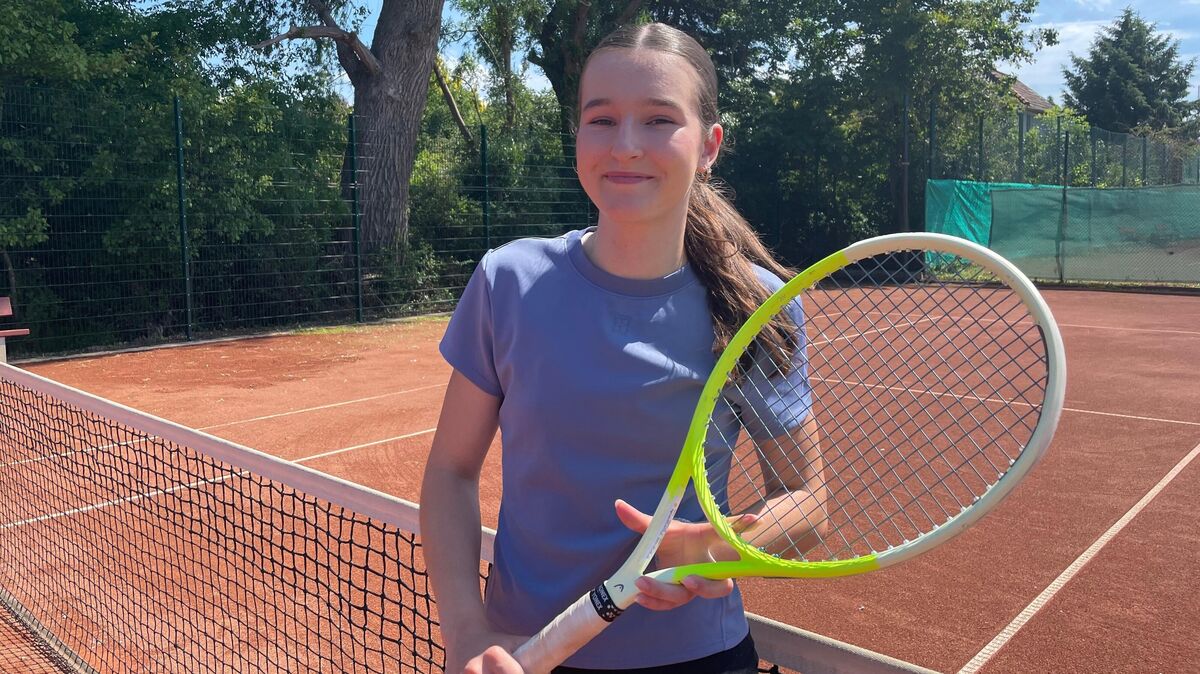 Tennistalent Alva Zander steht nahezu täglich auf dem Platz, um ihren Traum von einer Profikarriere zu verwirklichen. Foto: May