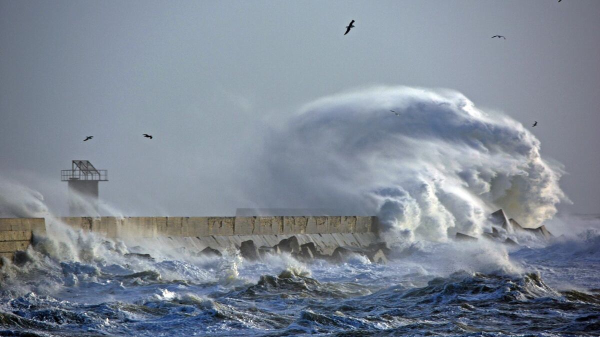 Stürme können auf Helgoland (hier ein Foto aus dem Januar 2015) heftig sein. Archivfoto: Brigitte Rauch