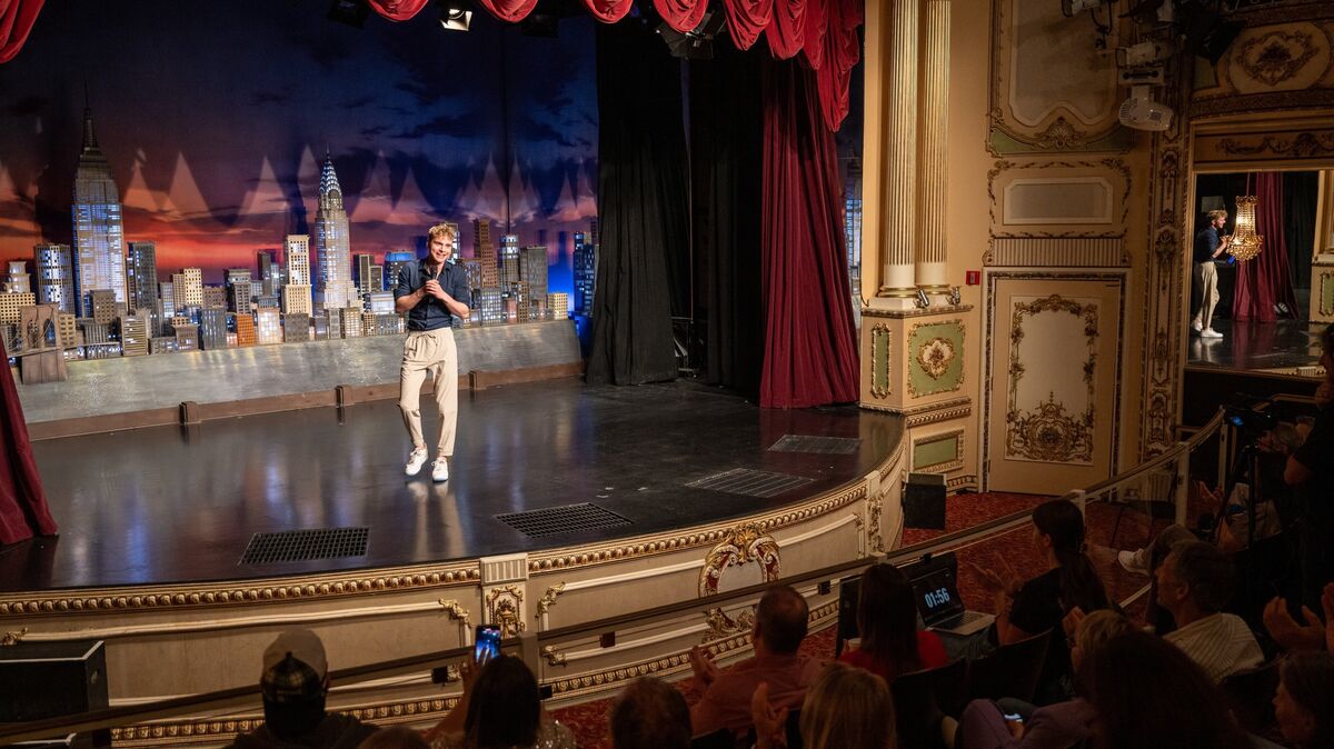 Veit Schwiemann trat bereits beim Internationalen Speaker Slam in New York auf. Foto: Justin Bockey