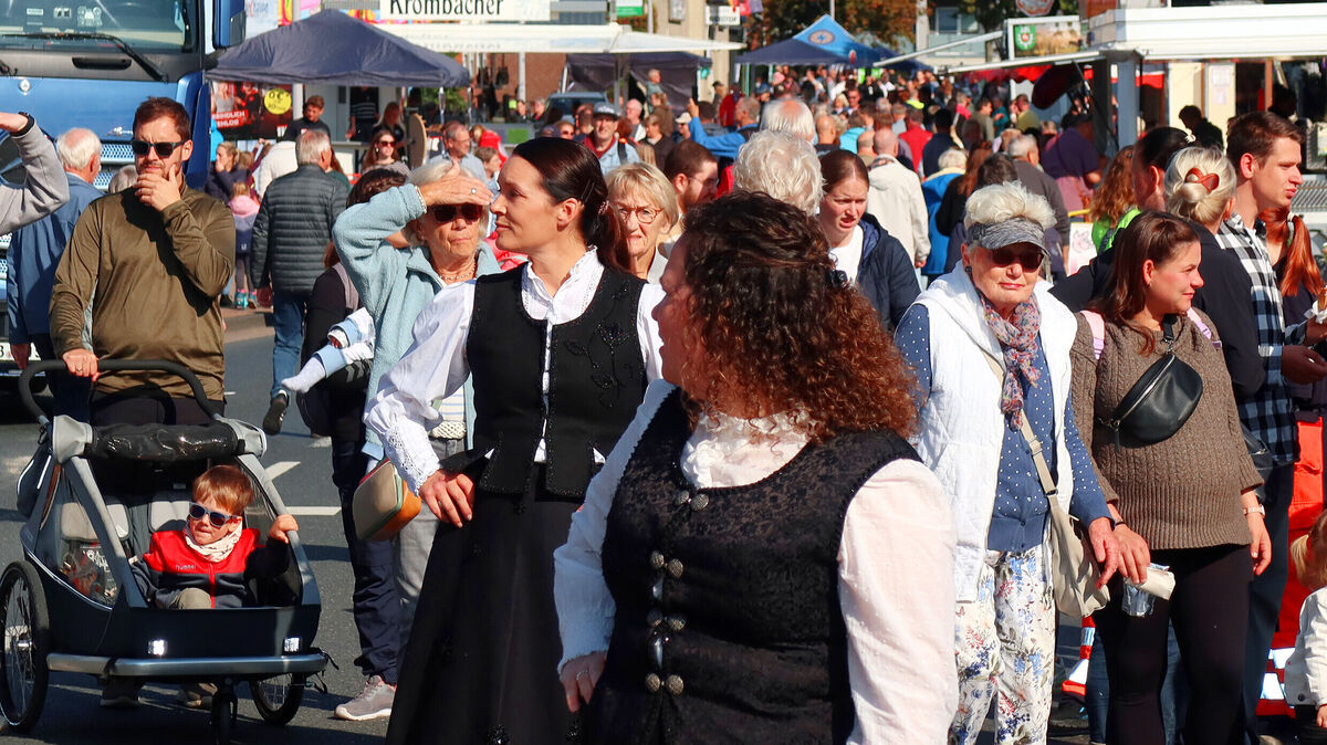 Dicht an dicht schieben sich die Massen durch die Straßen - vorbei an Ständen und Buden. Altenwalde zeigt sich einmal mehr als Besuchermagnet. Foto: Tonn