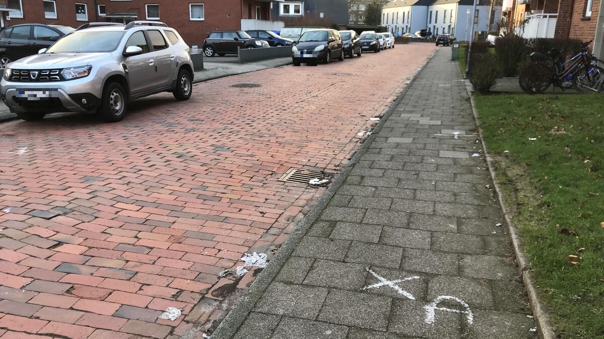 Auf diesem Abschnitt der Straße Hörn wurde das Opfer auf der Fahrbahn liegend leblos entdeckt. Foto: Reese-Winne