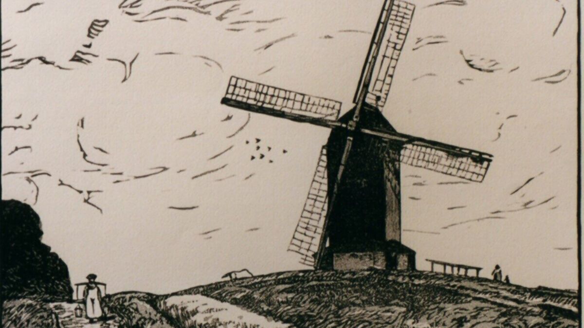 Als es in Altenwalde noch eine Mühle gab: Holzschnitt von Wilhelm Laage. Fotos: Sammlung Bussler