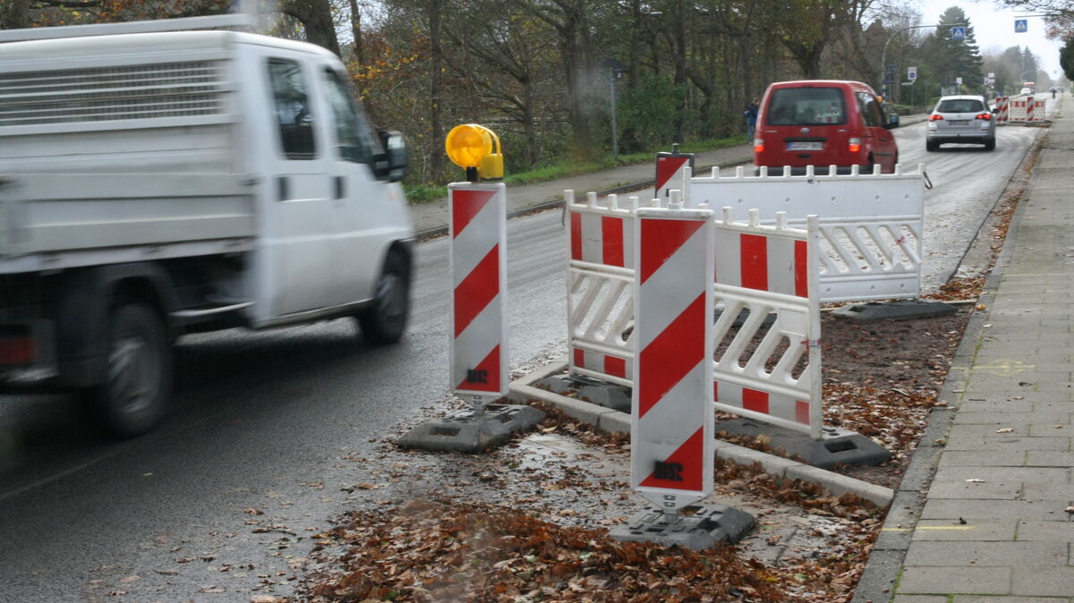 Die insgesamt sieben Pflanzinseln auf der Nordheimstraße sind immer wieder Gegenstand von Diskussionen. Foto: Archiv