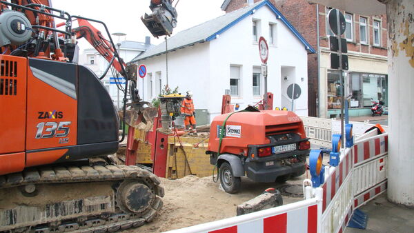 Entwässerung der Cuxhavener Innenstadt: Warum es in der Friedrichstraße noch stockt