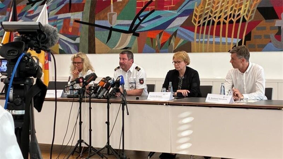 Kathrin Schuol, Jörg Wesemann, Daniela Behrens und Burkhard Vonnahme bei der Pressekonferenz. Foto: Vasel