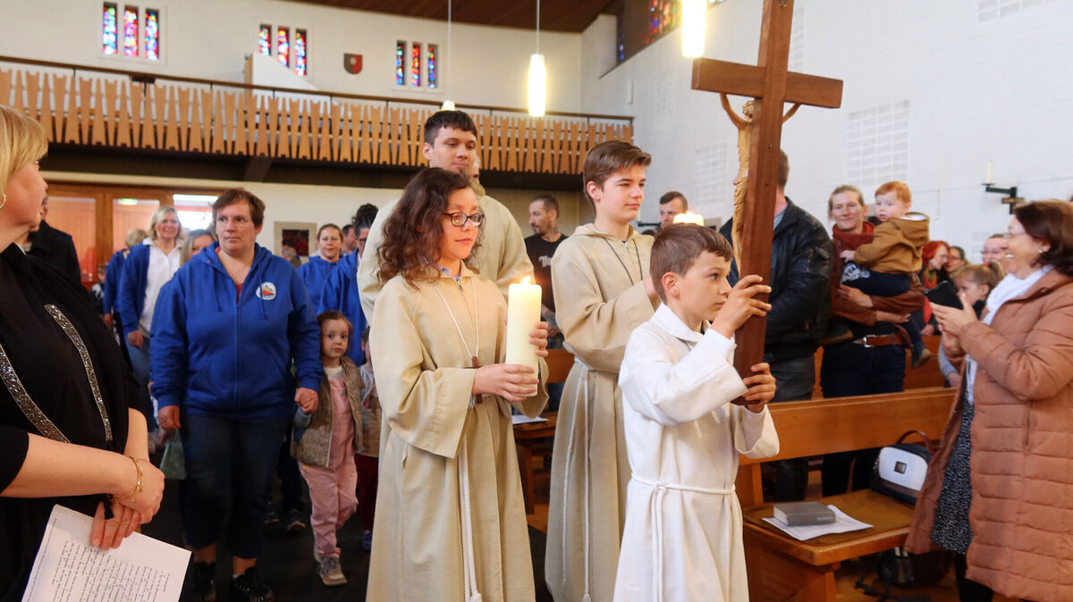 Mit Gottes Segen: In der Kita St. Marien wächst alles gemeinsam mit den Kindern, die das Haus lebendig machen. Foto: Tonn