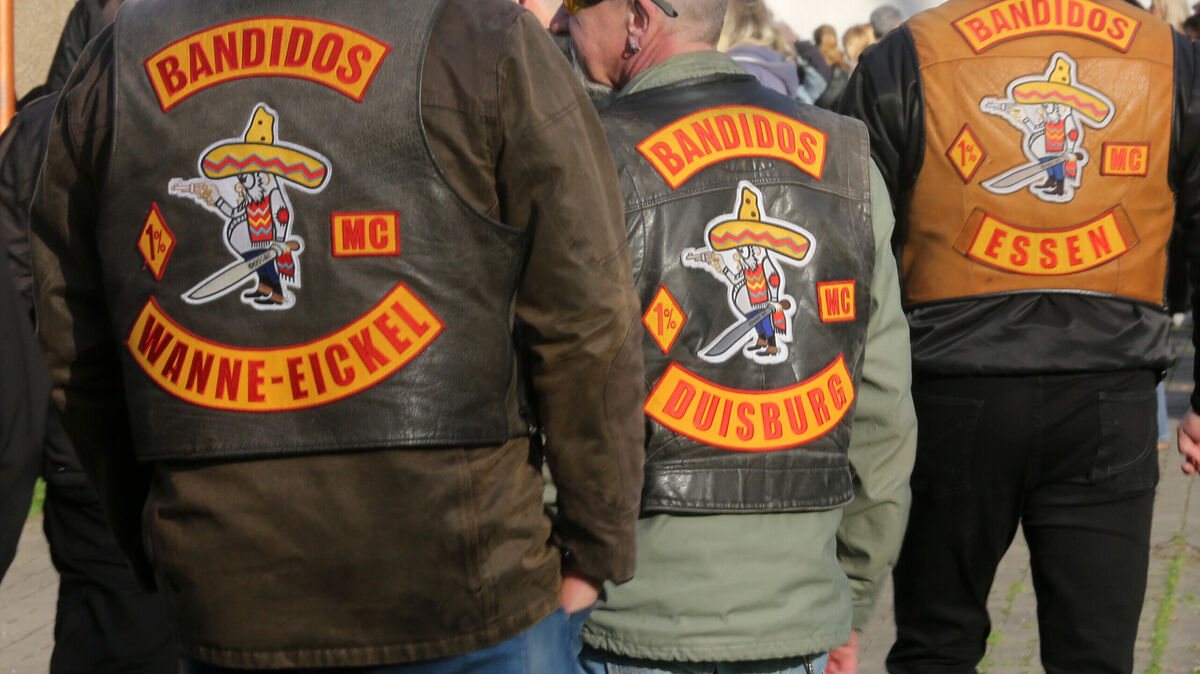 Der "Bandidos"-Clubs ist streng hierarchisch organisiert, mit sogenannten „Chapters“ (Ortsgruppen). In Deutschland gibt es seit Mitte der 1990er Jahre zahlreiche Chapter. Foto: Roland Weihrauch/dpa