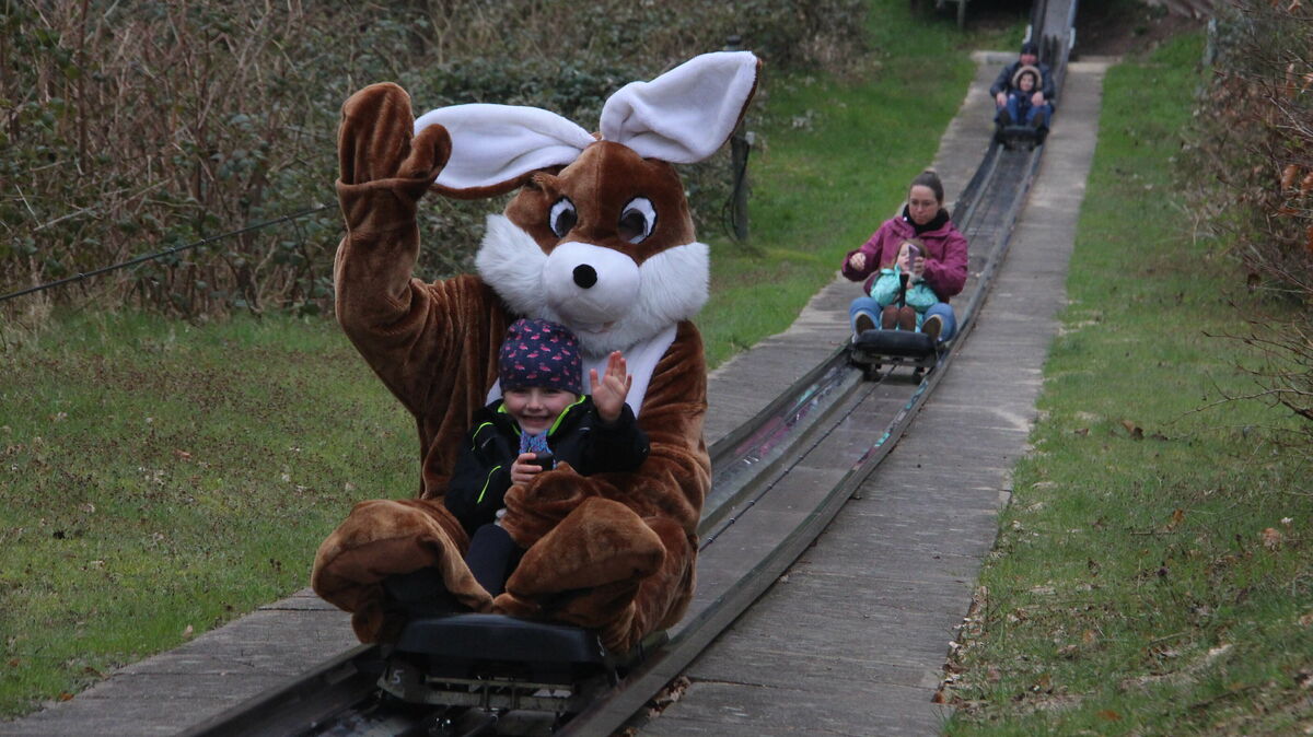 Am Ostersonntag veranstaltet die Tourismus-Gesellschaft Wingst für Kinder das traditionelle Ostereiersuchen im Spielpark Wingst. Foto: Kramp