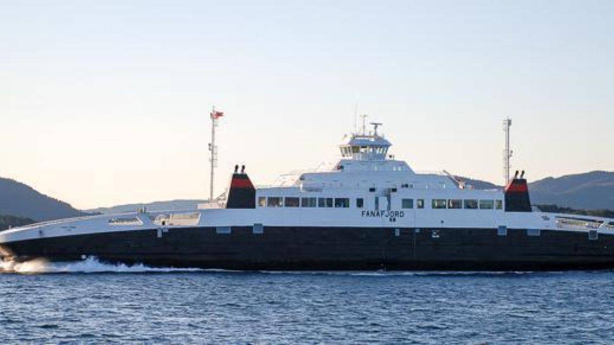 Die norwegische Fähre "Fanafjord". Foto: Saetre