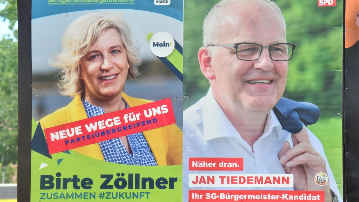 Etliche Plakate hingen in den vergangenen Wochen in der Samtgemeinde Hemmoor, um Werbung für Zöllner und Tiedemann zu betreiben. Foto: Schröder
