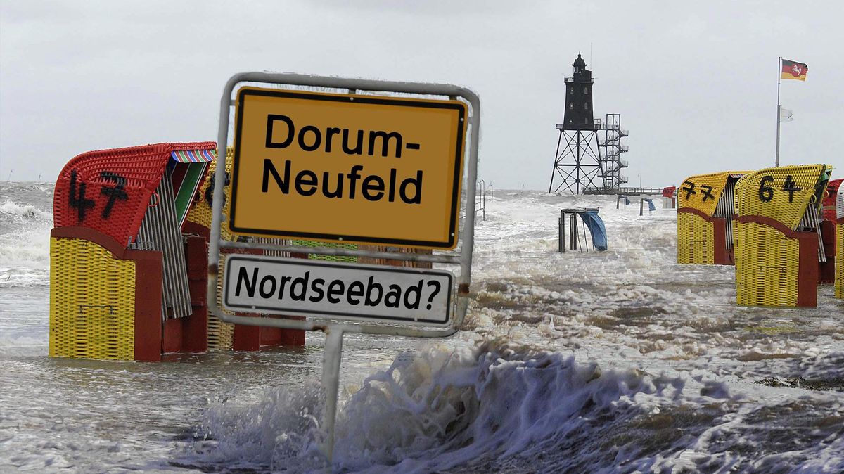 2010 hat Dorum-Neufeld seinen Titel "Nordseebad" verloren. Bei einer Neuprädikatisierung könnte er zurückerobert werden. Archivfoto/Montage: Ulich