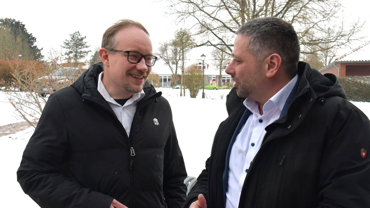 Lasse Weritz (l.), ist Sprecher der CDU-Fraktion. Dr. Denis Ugurcu führt die CDU/FDP-Gruppe im Kreistag an. Die CDU stellt im Kreistag die größte Fraktion, hat aber keine Mehrheit. Foto; Schröder