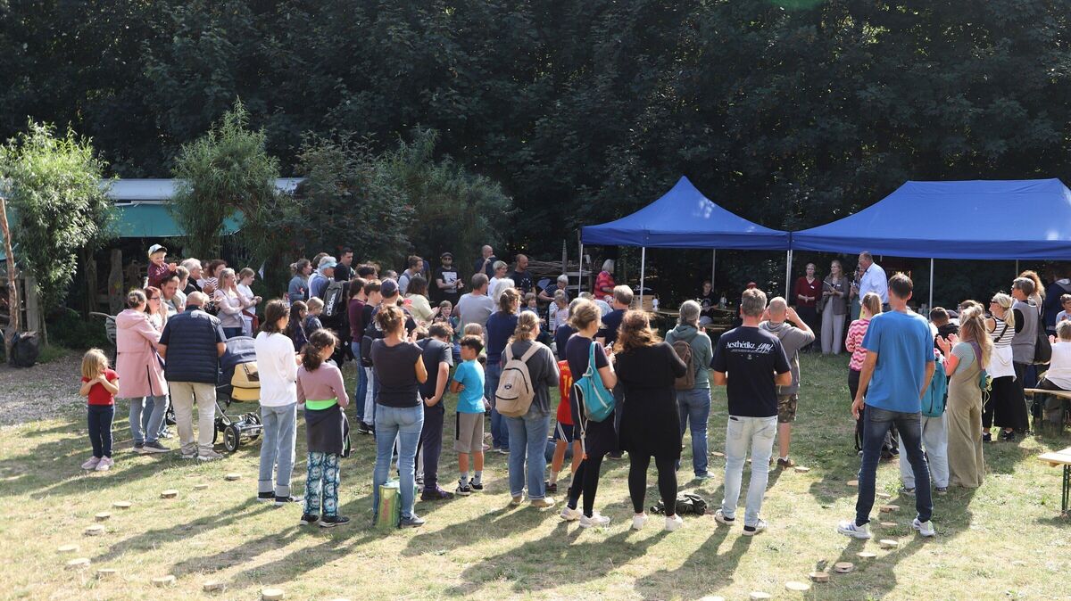 Feier zum Jubiläum: Der Waldkindergarten blickt auf ein Jahrzehnt voller Entdeckungen und Naturerlebnisse zurück. Foto: Larschow
