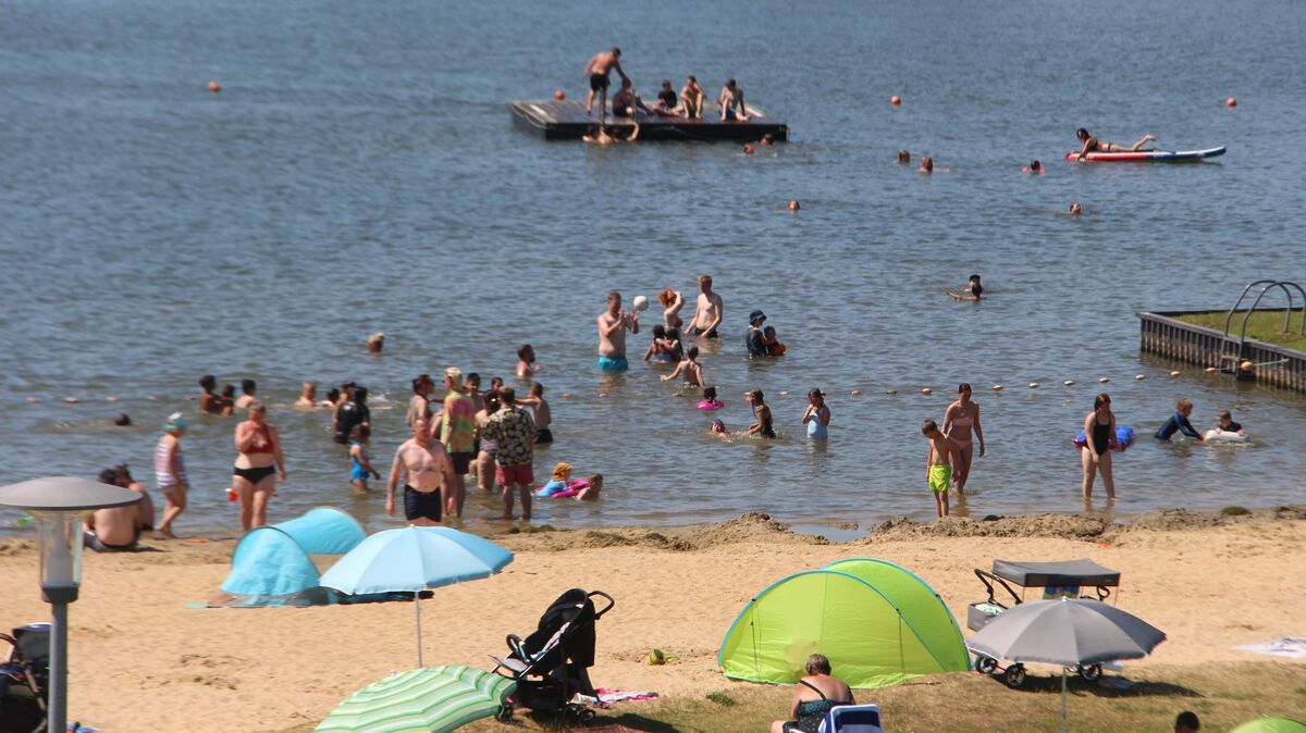 Badesee im Feriengebiet achtern Diek in Otterndorf. Foto: Kramp