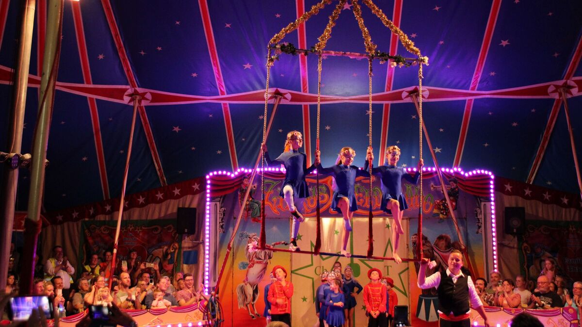 Die jungen Artistinnen hatten keine Angst vor der Höhe und vor dem Rampenlicht. Foto: red