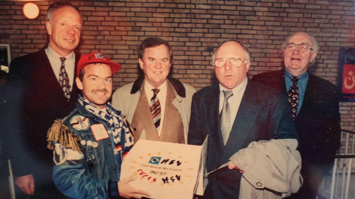 Heiko "Speedy" Grantz, der Edel-Fan des HSV. Foto: Schröder
