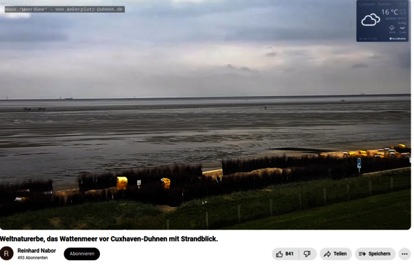 Cuxhaven-Duhnen: Live-Stream vom FKK-Strand geht per Webcam in tausende Haushalte