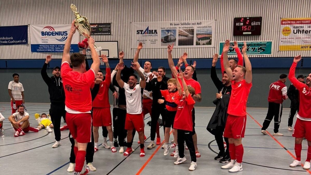 Duhner SC jubelt nach dem Sieg des 1. Masters-Qualifikationsturniers in Lamstedt. Foto: Ziemen