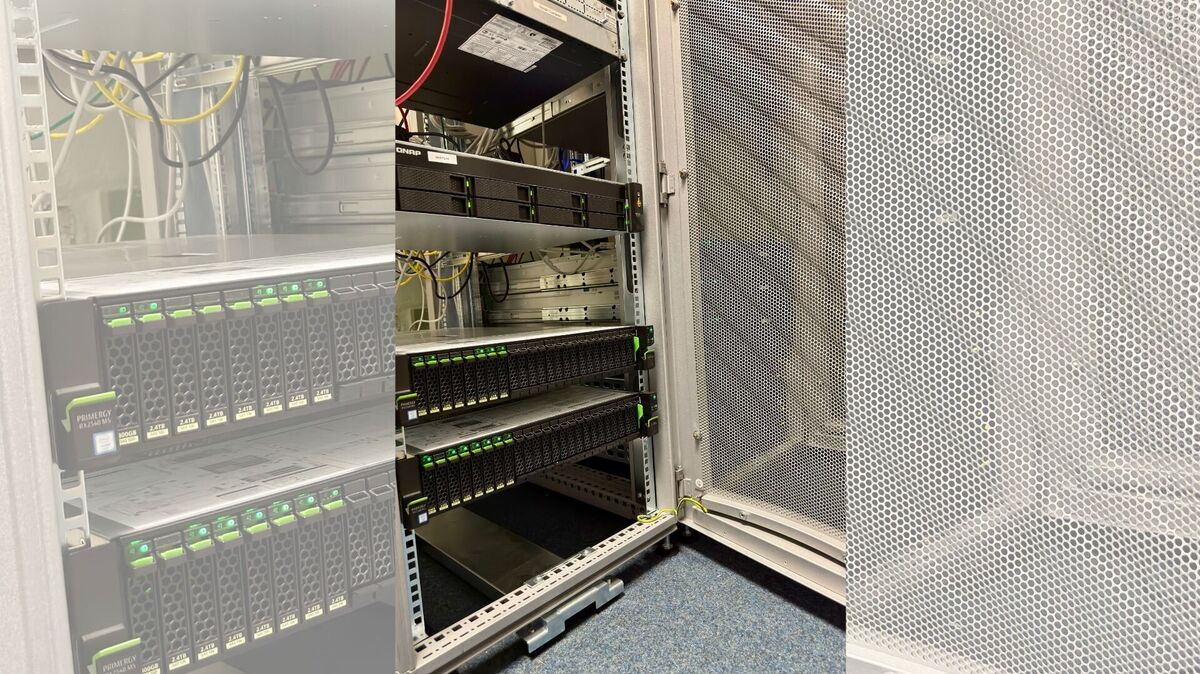 Im Serverraum laufen alle Fäden der CNV zusammen – hier sorgt die IT für einen reibungslosen Betrieb. Foto: Wernlein