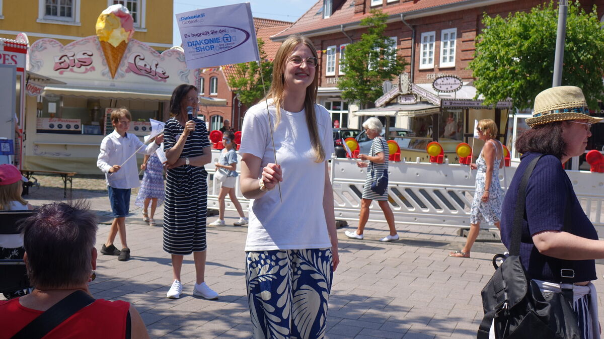 Die Models drehen zum Abschluss der Modenschau noch eine gemeinsame Runde. Foto: Werder