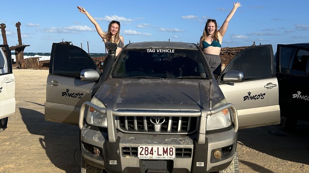 Lea und Dany halten sich zu Weihnachten auf der entgegengesetzten Seite der Erdkugel in Australien auf - natürlich im Sommer. Foto: Uhtenwoldt