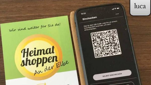 "Heimat shoppen an der Elbe" empfiehlt die luca-App