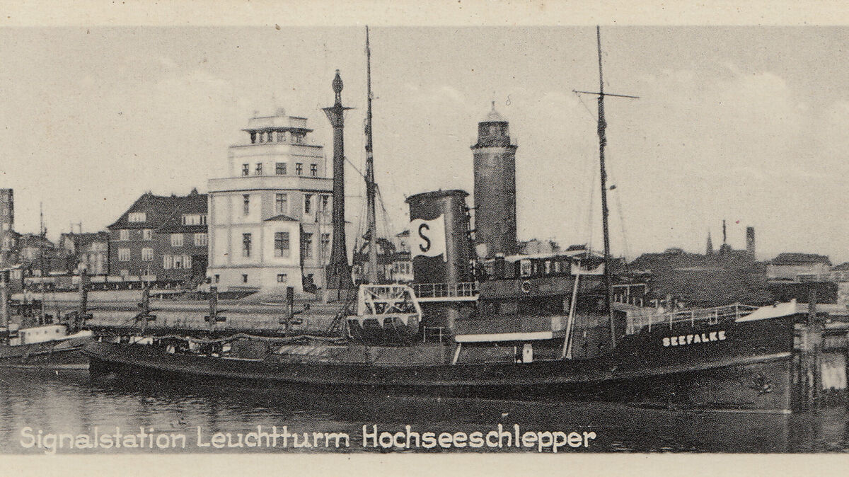 Die Marine-Signalstation gehörte zu den Cuxhavener Wahrzeichen. Foto: CNV-Archiv